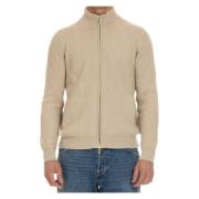 Kashmir Zip Sweater Elfenben