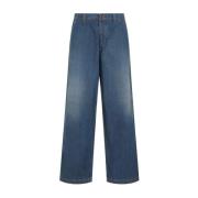 Blå Wide Leg Jeans