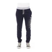 Sporty Sweatpants med Tricolor Indsæt