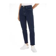 Højtaljet Slim Fit Fem Lomme Jeans