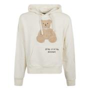 Beige Sweater med Bear Design