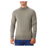 Grøn Strikket Crewneck Sweater