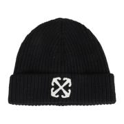 Klassisk Sort Hvid Beanie Hat