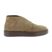 Beige Chukka Sneaker Espresso Tobak