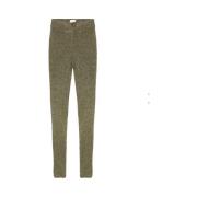 Khaki Rib Strik Skinny-Fit Bukser