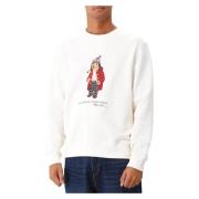 Nevis Holiday Bear Sweatshirt White