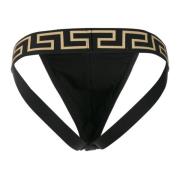 Sort Greca Border Jockstrap