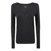 Antracit Bomuld Cashmere T-shirts og Polos