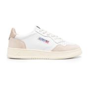 Hvide Beige Panel Sneakers