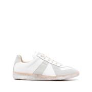 Hvide Panel Lav-Top Sneakers