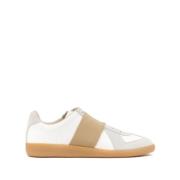 Hvide Sneakers med Ruskind Trim