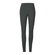 Bløde Fleece Leggings i Støvet Hær