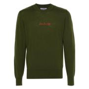 Grøn Uld Sweatshirt Sweaters Hoodies