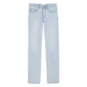 Blå Straight Jeans Casual Stil