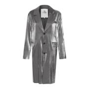 Metallic Lang Blazer Jakke Tordenvejr