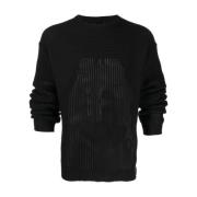 Sort Strikket Turtle Neck Sweater