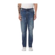 Stræk denim jeans med affuset pasform