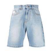 Denim Casual Blå Shorts