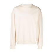 Casual Beige Bomuld Sweatshirt