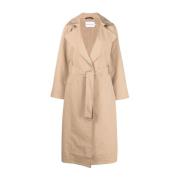 Beige Oversized Trench Coat