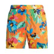 Blomstrede Badeshorts