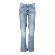 Blå Denim Wide Leg Jeans