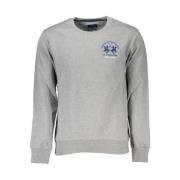 Bomuld Crewneck Sweatshirt med Broderi