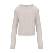 Perlegrå Mohair Crewneck Jumper