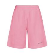 Bomuld Pink Elastisk Talje Shorts