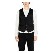 Sort V-Neck Button-Up Gilet