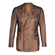 Herre Uld Blazer, Dobbelt-Breasted Stil