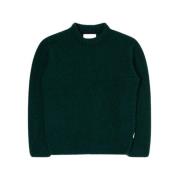 Tekstureret sweater i Pineneedle farve