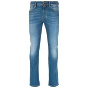 Lys Blå Slim Fit Denim Jeans