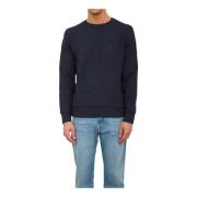 Blå Sweatshirt Casual Urban Stil