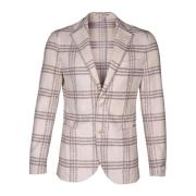 Uldtjek Blazer, Regular Fit, Lavet i Italien