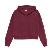 Bordeaux Bomuld Hættetrøje Sweater