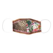 Leopard Blomstret Ansigtmaske