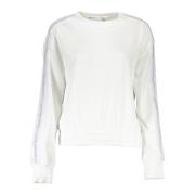 Hvid Sweatshirt med Broderi