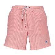 Stribet Strand Boxer Shorts Pink Mænd