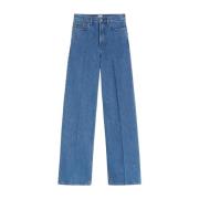 Retro Wide Leg Denim Bukser