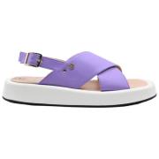 Høj sål lavendel sandal