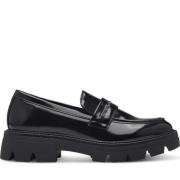 Sorte elegante lukkede loafers til kvinder