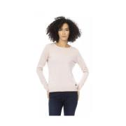 Rosa Uld Pullover Elegant Stil