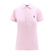 Broderet Bomuld Polo Shirt