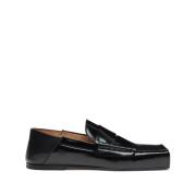 Sorte firkantede loafers