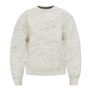 Sweatshirt med dekorativ broderi