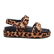 Leopard Print Sporty Sandal