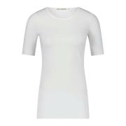 Bomuld T-shirt Slim Fit Rund Hals