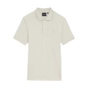 Tonal Eagle Polo Shirt i Beige