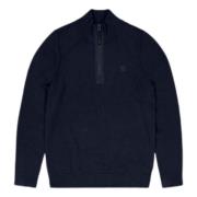 Clifden Halfzip Mørkeblå Sweater